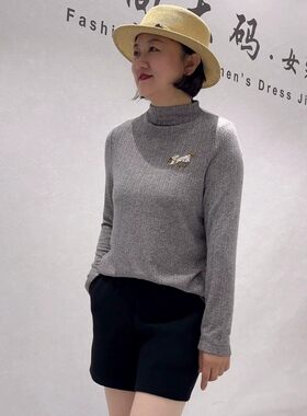 芮娜依莲秋冬新款大码显瘦打底衫