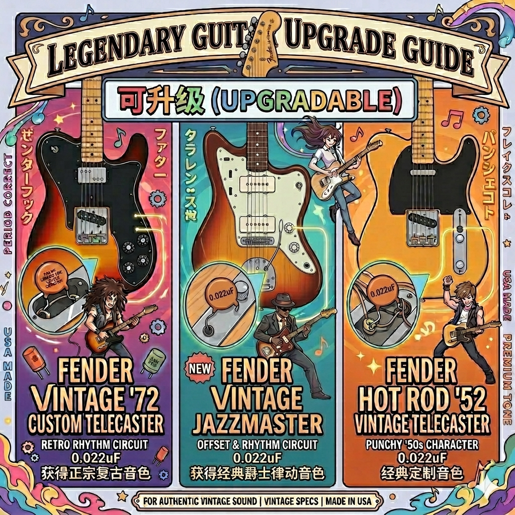 USA Vintage JazzMaster 瓷片复古电容  0.022uf 适用节奏电路