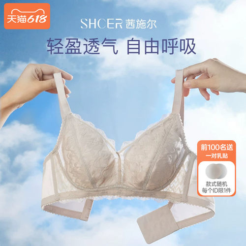 茜施尔大胸显小无钢圈性感内衣