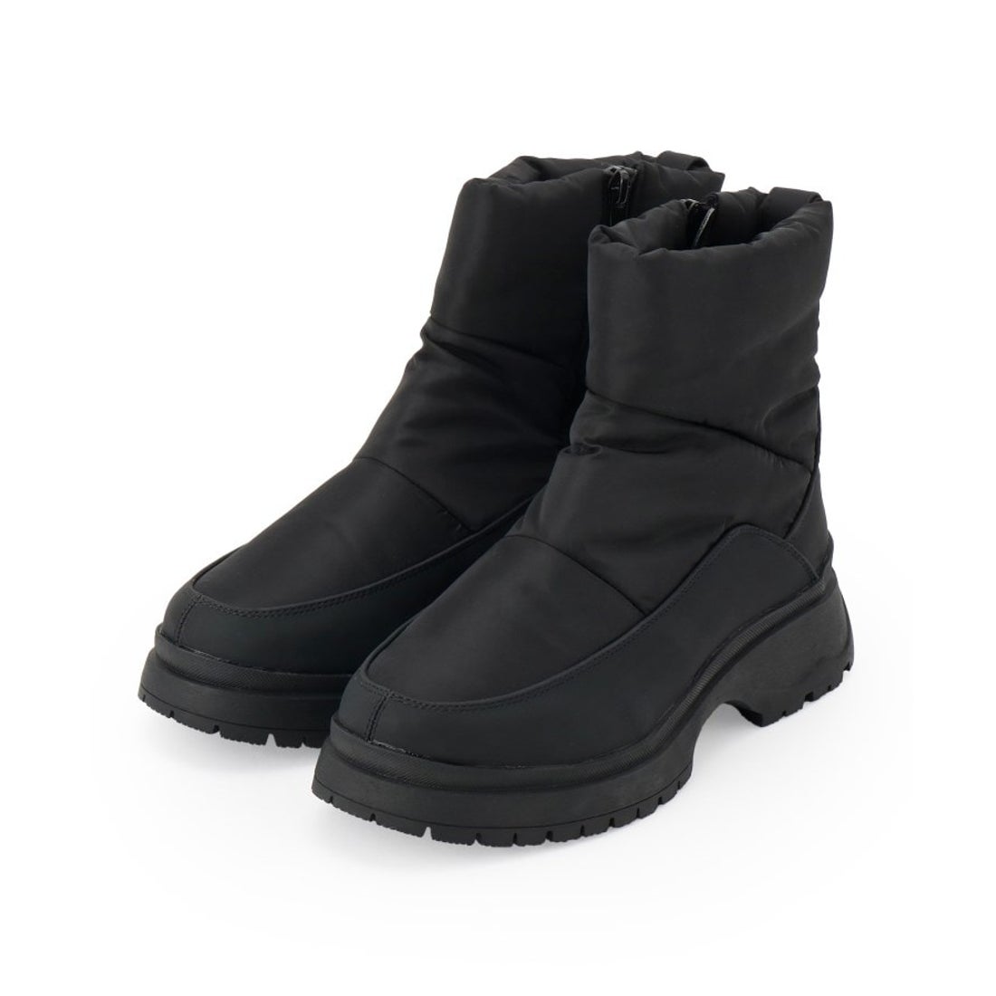 出日单女冬季新款防滑防水抗寒保暖时尚雪地靴加绒侧拉链百搭棉靴