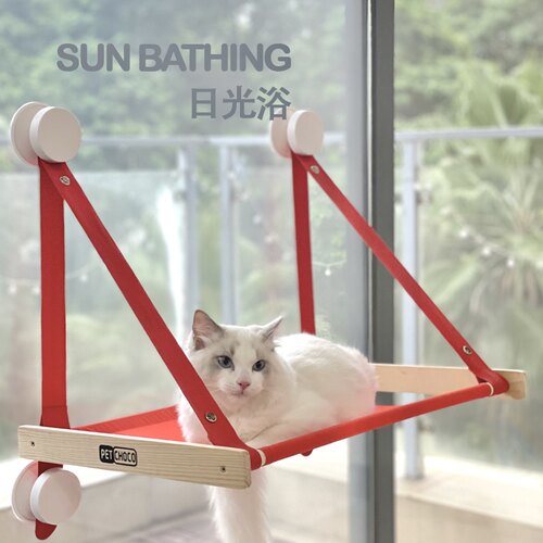 猫咪吊床窗户玻璃吸盘可折叠悬挂式猫吊床晒太阳神器玻璃猫吊床