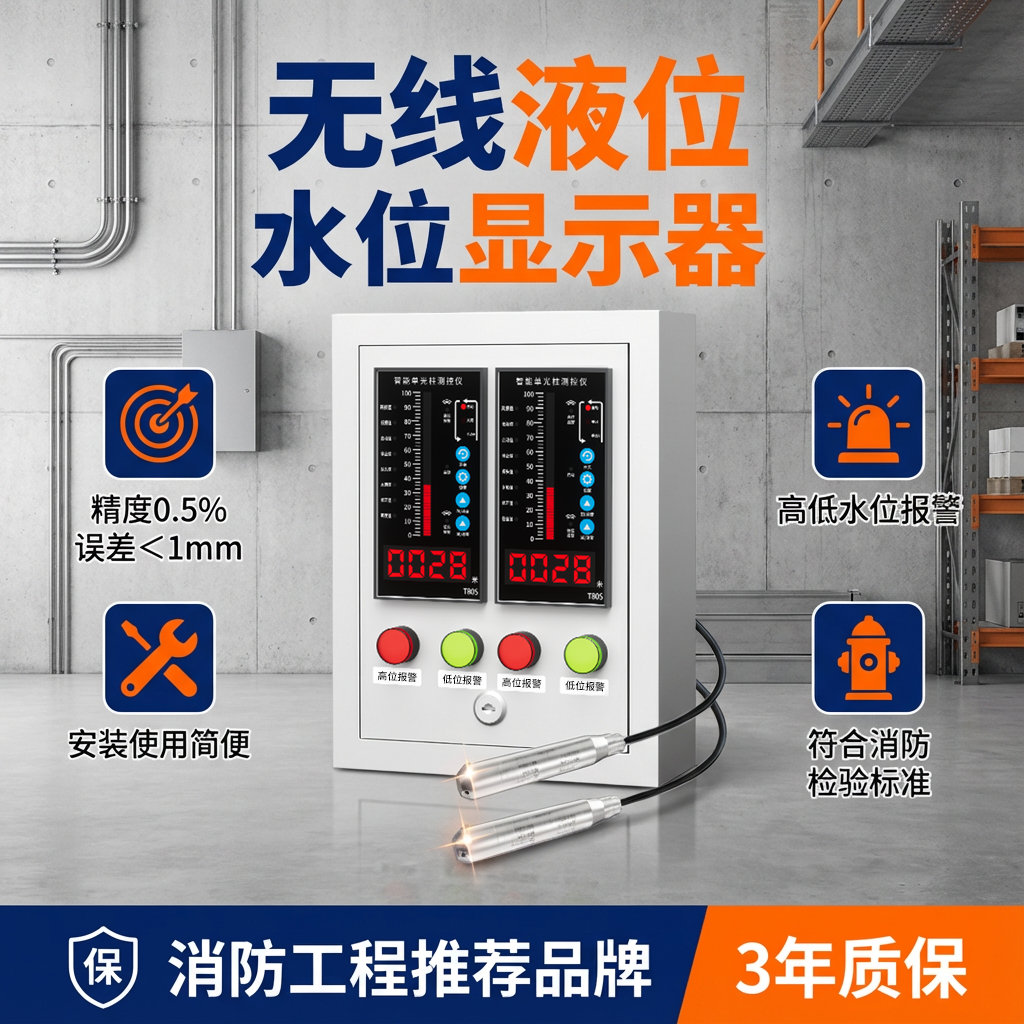 无线液位水位显示器消防水池投入式液位传感器探头电子光柱液位计,五金/工具,液位计,淘宝优惠券,粉丝福利购,淘宝优惠卷