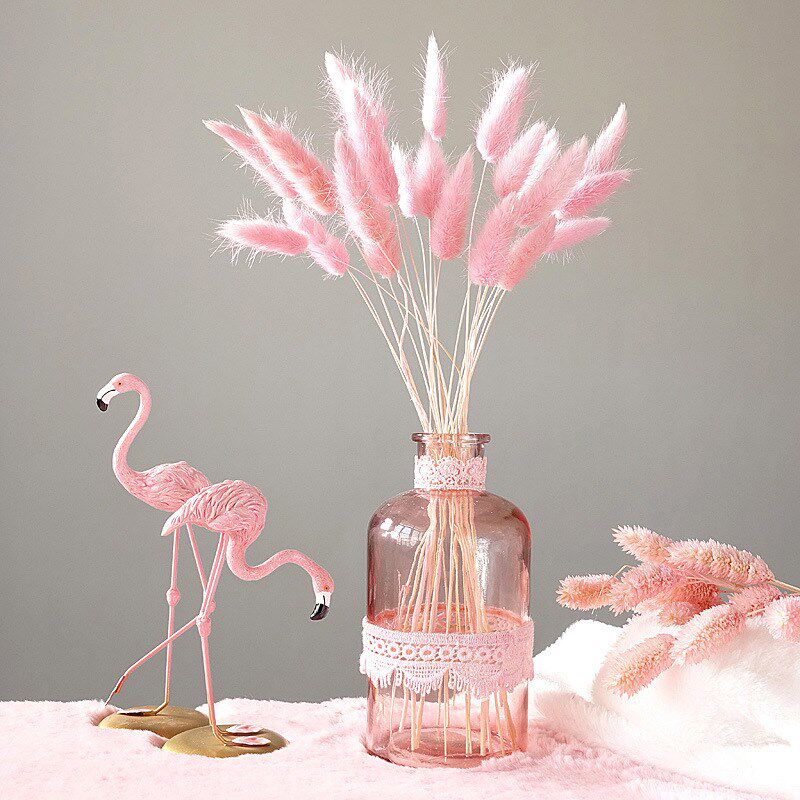 网红粉色花束干花ins干花粉色干花花瓶装饰家居摆设ins淡雅小清新