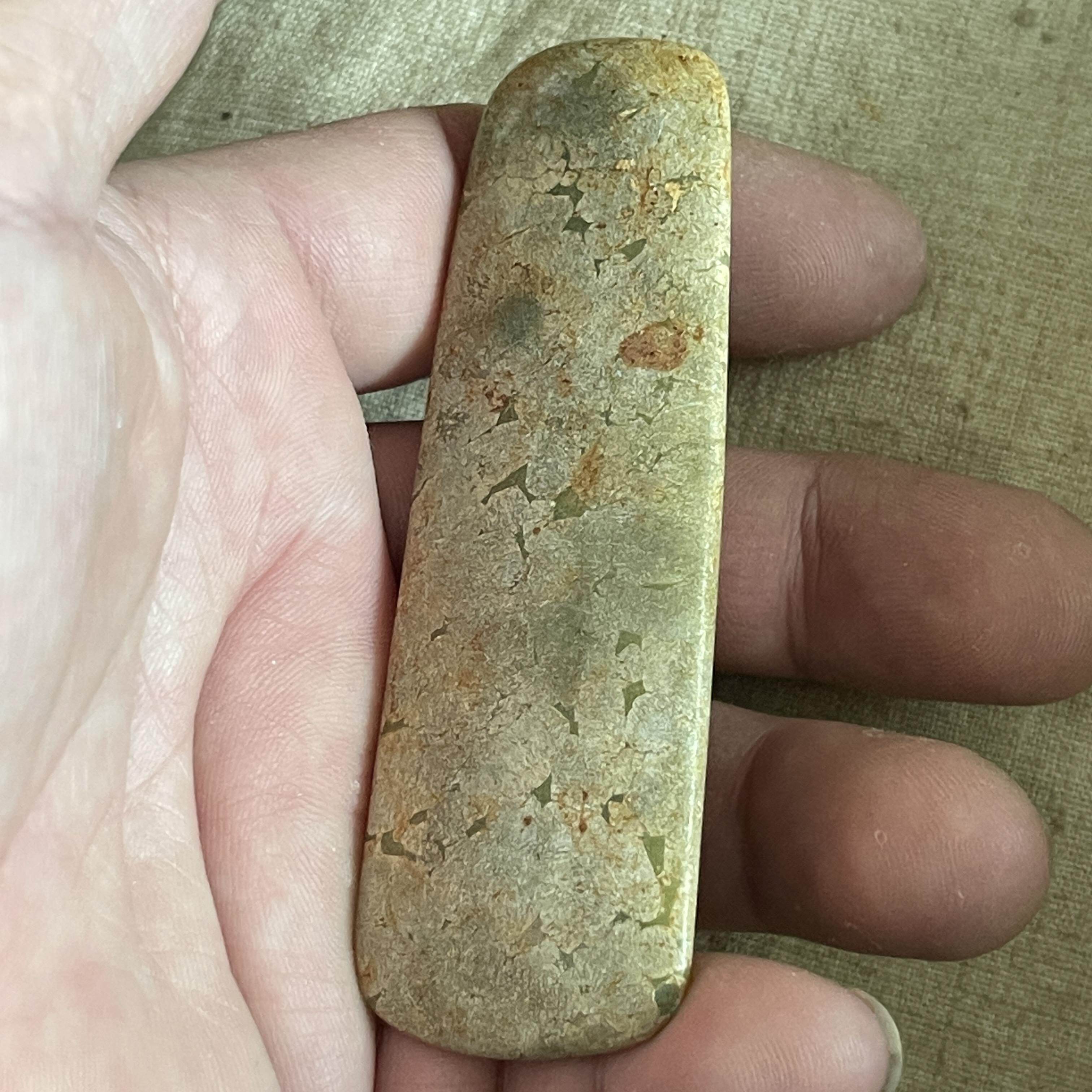 玉斧--128古玉老玉红山文化商周老物战汉辽金明清河磨玉和田