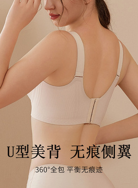 哺乳内衣无钢圈聚拢防下垂收副乳产后喂奶孕期提拉大码孕妇文胸女