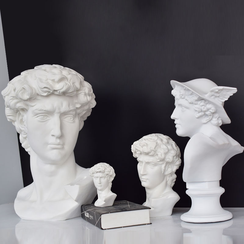 欧式素描人物断臂维纳斯雕塑摆件橱窗展示装饰品陈列树脂大卫雕像
