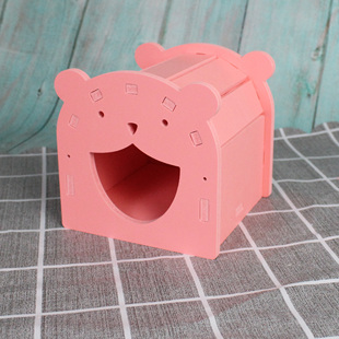 小仓鼠玩具乐园小窝木睡窝小房子屋子花枝鼠蜜袋鼯金丝熊保暖用品