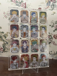 吧唧收纳盒非人哉吧唧展示全职高手排球少年烫金方展示框银魂徽章