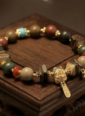 天然古法中药珠合香珠手链五行手串持久药香送礼文玩手饰批发