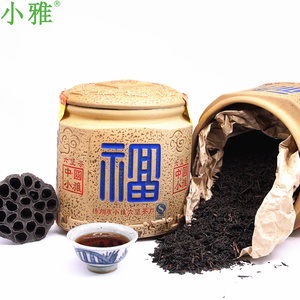 黑茶【福禄寿禧】小雅六堡茶厂1800克陶瓷罐装茶叶