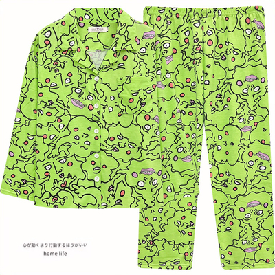 灵能百分百小酒窝纯棉睡衣套装