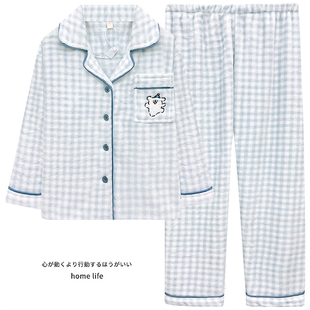 加厚法兰绒加绒保暖可爱线条小狗卡通家居服 珊瑚绒睡衣女秋冬新款