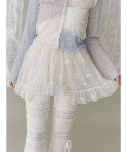 日单merry jenn@ 2025春季新款蕾丝拼接半身裙