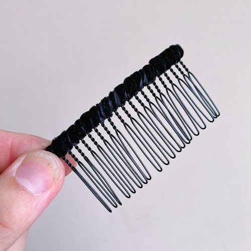 秋冬丝绒发梳韩国头饰发插梳碎发刘海顶夹倒插发饰发卡发夹发叉女