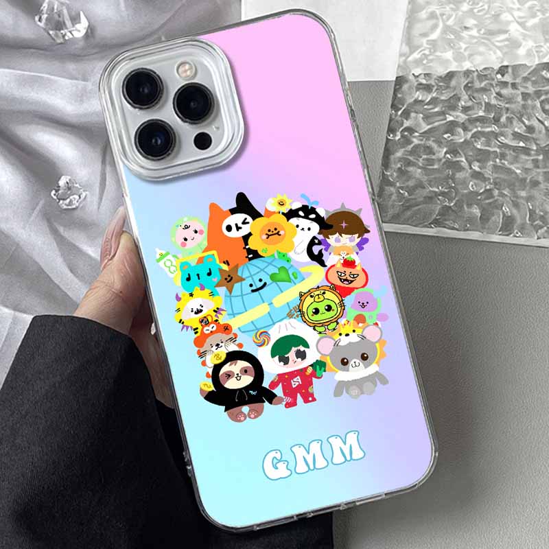 可爱GMM玩偶羽纱手机壳适用iphone16promax苹果15PRO新款小米15保护套华为pura70创意vivoX200防摔红米K80