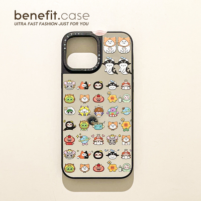 GMM可爱玩偶属性磁吸手机壳适用苹果16promax新款苹果15保护套华为mate70pro可爱荣耀magic7防摔小米15镜面