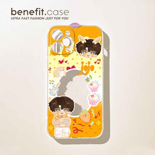 南波万组合小卡手机壳适用iPhone16软壳小米15pro防摔vivix200透明荣耀300拍立得周边华为Pura70保护套findx8