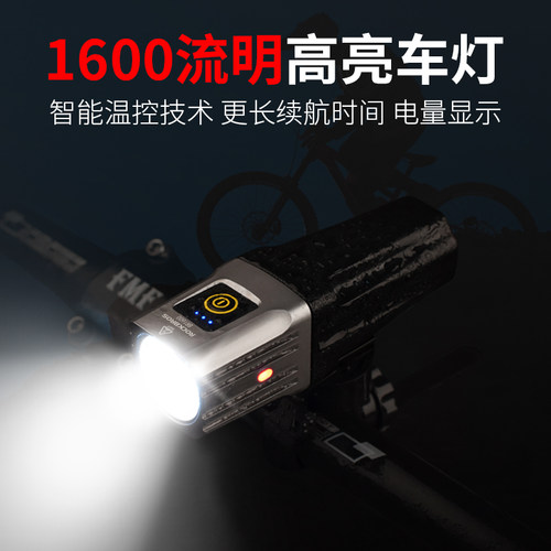 强光远射巡航充电夜骑自行车灯