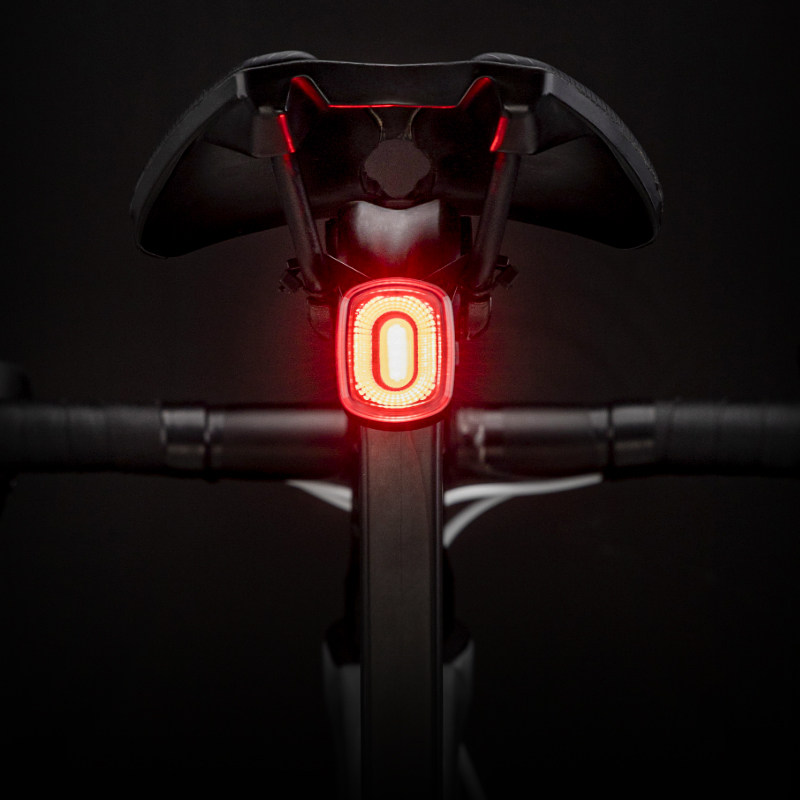 洛克兄弟自行车尾灯山地车公路车夜骑智能感应刹车灯骑行装备配件