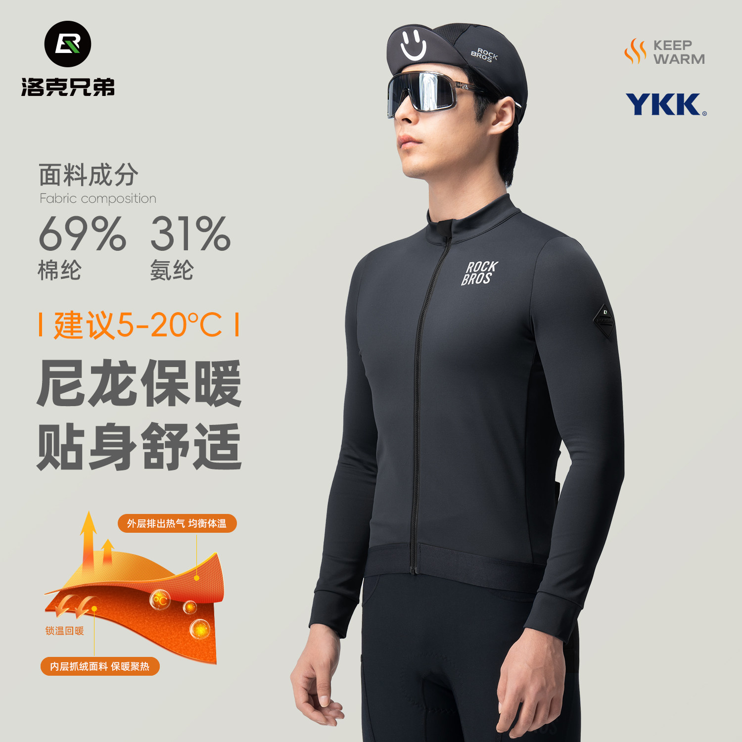洛克兄弟骑行服骑行服长袖图片