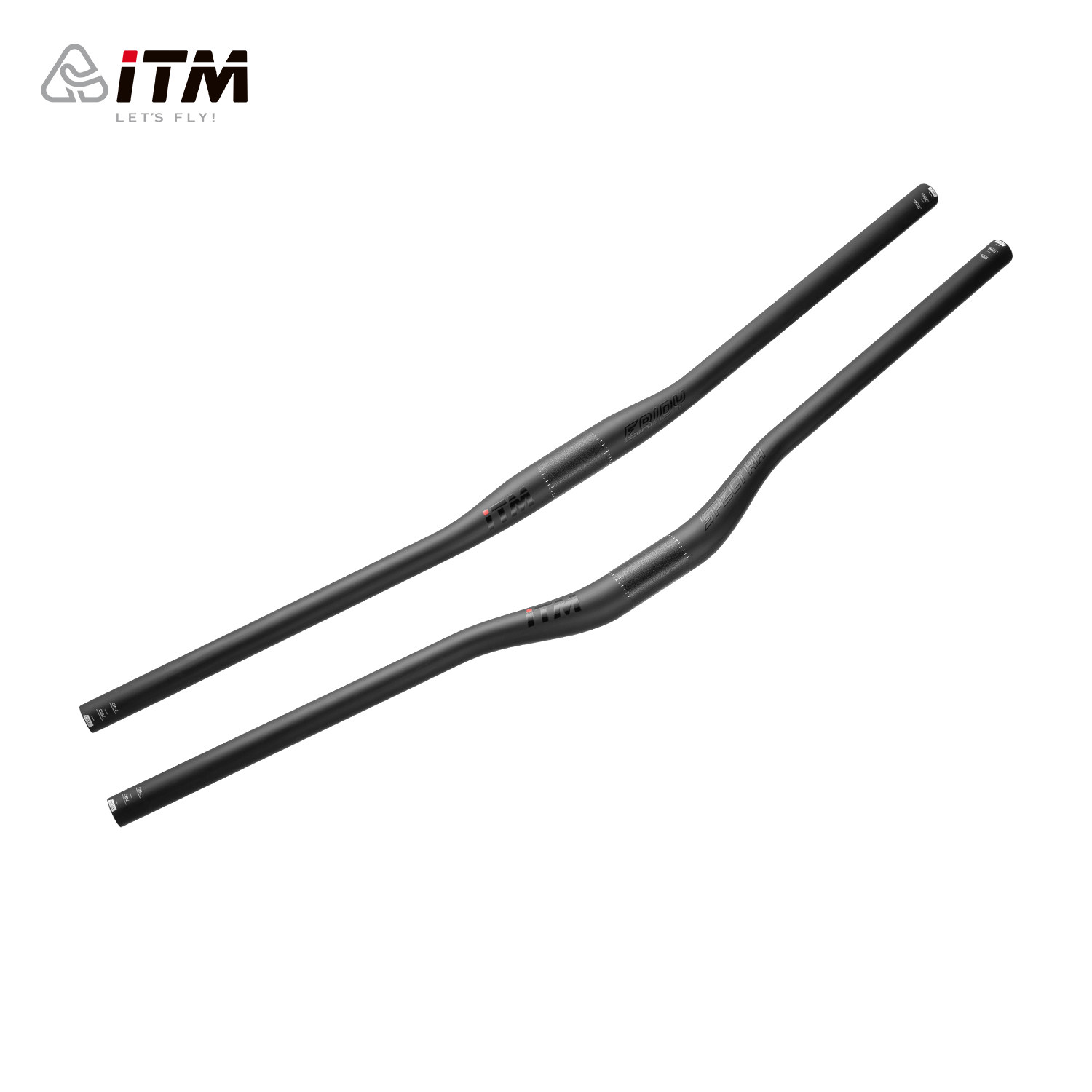 意大利ITM碳纤维直把燕把山地车平把公路自行车31.8mm把横轻量化