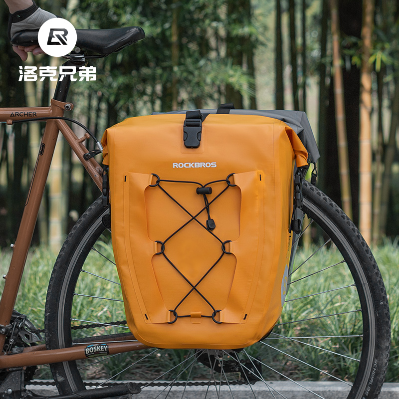 洛克兄弟防水貨架包長途自行車包
