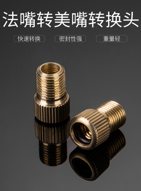 ROCKBROS自行车内胎公路法嘴转美嘴转换头轮胎气嘴转接打气筒配件