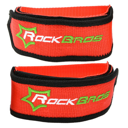 洛克兄弟死飞自行车脚踏板狗嘴套束带脚套绑带束脚带魔术贴 一对