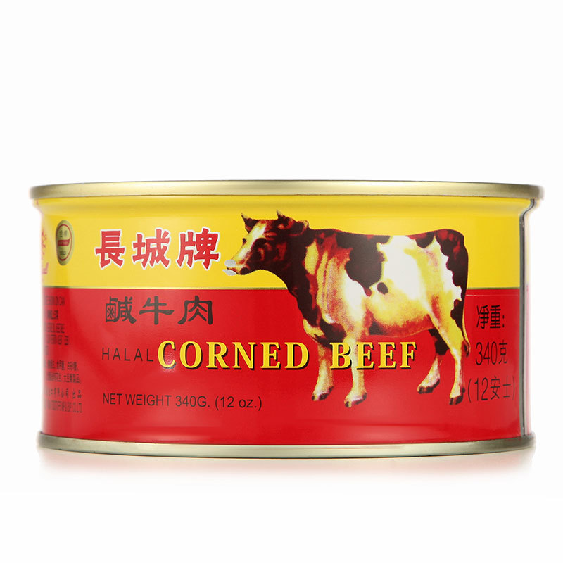 出口装长城牌金标咸牛肉炒饭三文治牛午餐肉即食罐头 340g