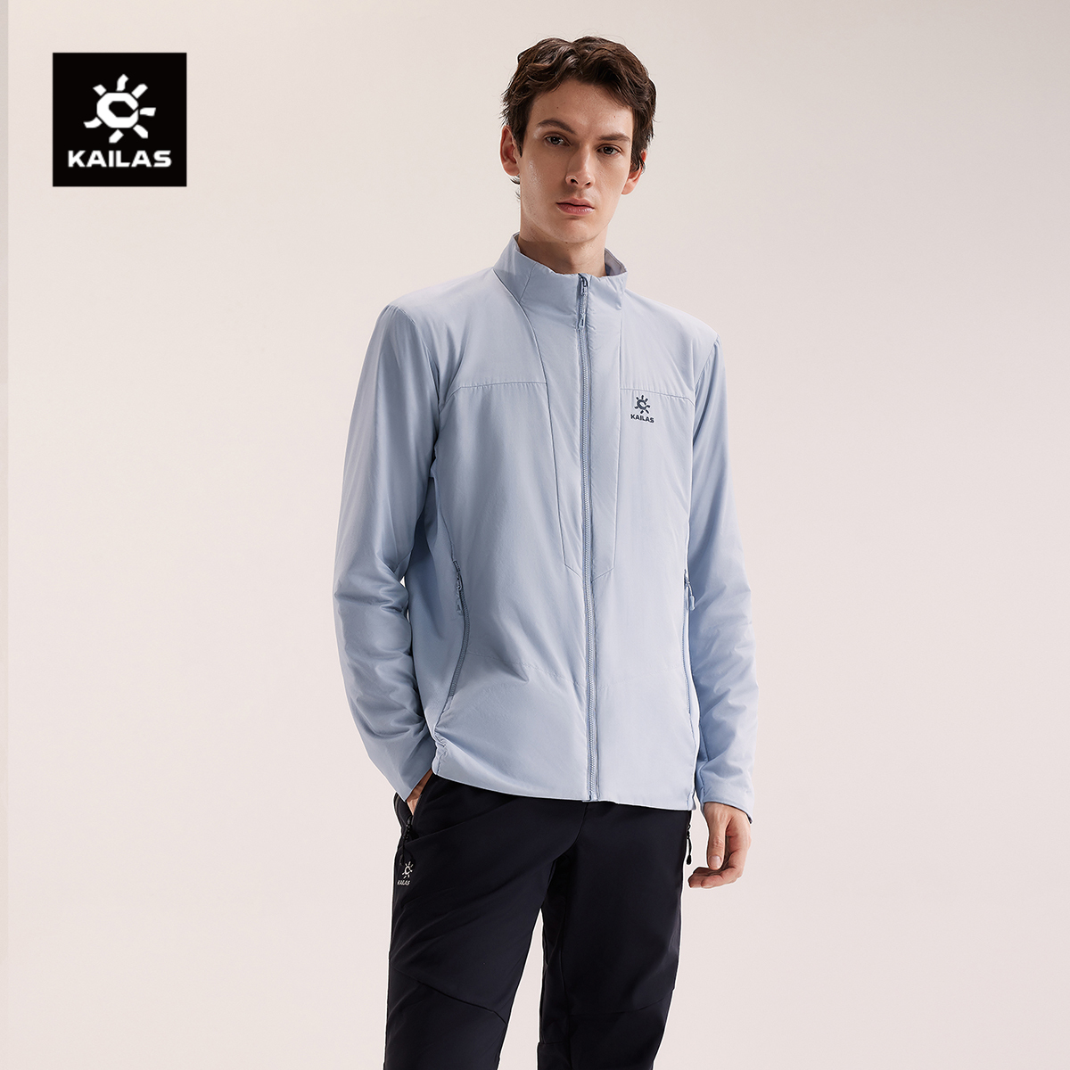 KAILAS凯乐石男款立领AT40运动保暖棉服户外运动登山徒步外套男