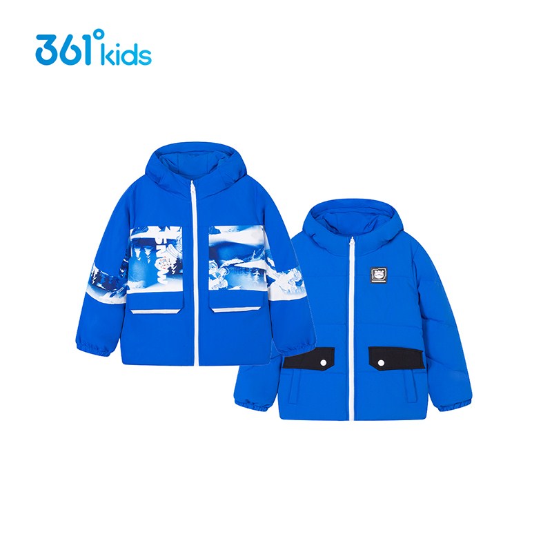 361儿童羽绒服男童冬季新款两面穿361度童装小童宝宝保暖羽绒外套