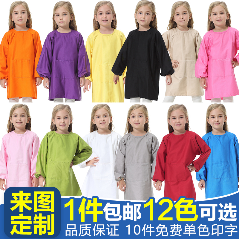 儿童纯棉专业围裙反穿衣图片