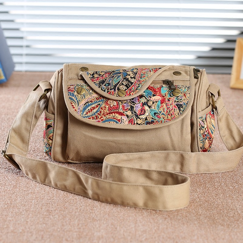 新款斜挎包民族风小斜跨复古文艺中国风女士帆布小包小清新斜挎包