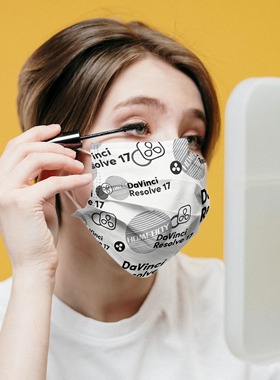 达芬奇17调色灵感口罩一组5只