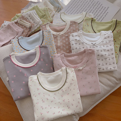 男女童A类纯棉冬季保暖内衣套装