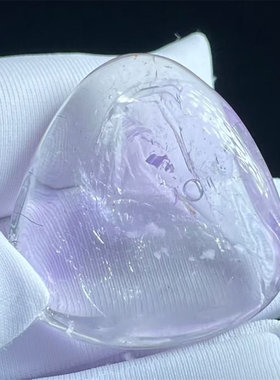 天然紫水晶全包裹流动水胆异象裸石DIY饰品项链挂件吊坠一物一图