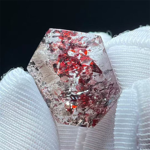 天然水晶红云母超七随形裸石DIY配饰品项链挂件吊坠一物一图款
