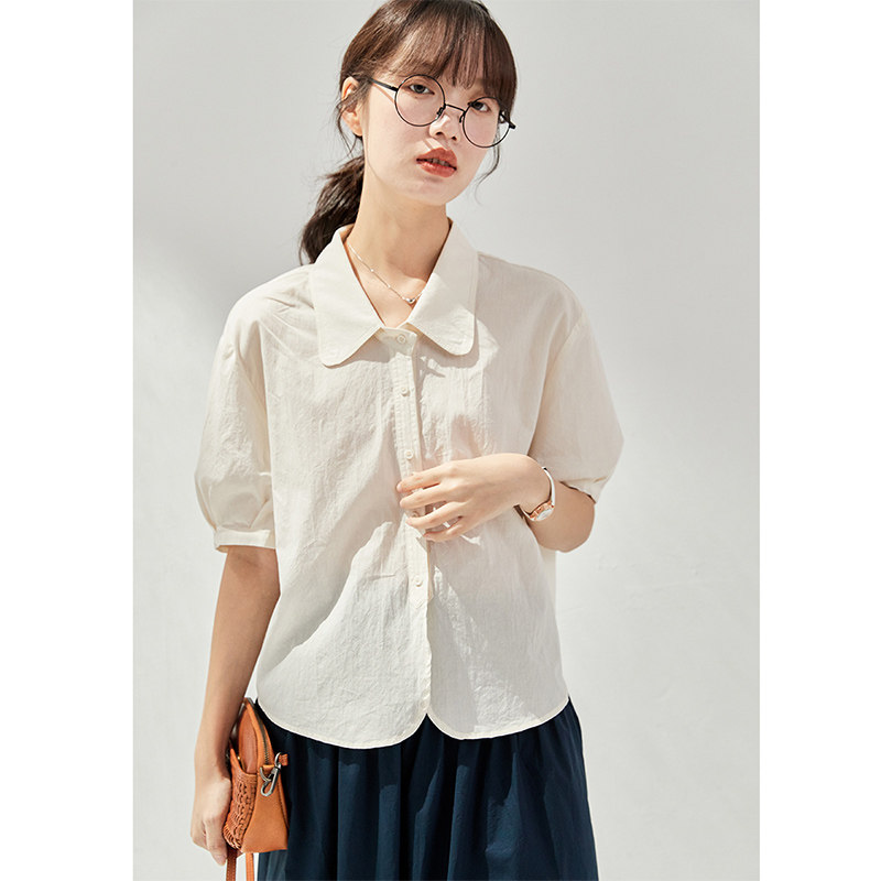 子陌设计师款婴儿棉薄棉百搭宽松款衬衫夏装新款