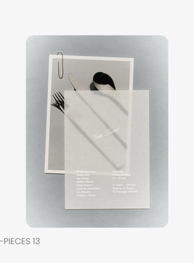 1款硫酸纸明信片摄影效果展示样机mockup智能贴图psd设计素材模版