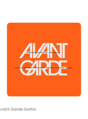 ITC Avant 一组20款无衬线时尚英文字体logo品牌排版字体安装下载