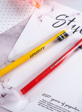 日系结婚牙刷2支情侣红色成人一对婚庆用品简约旅行家用洗漱套装