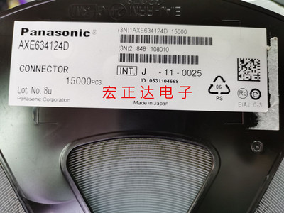 AXE634124 AXE634 34PIN 0.4mm 板对板内联插件0.8mm高连接器松下
