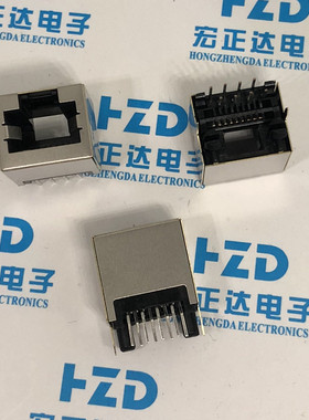 RJ45网络插座 180立式直插 超薄 接口 8P8C 订做1000个起做