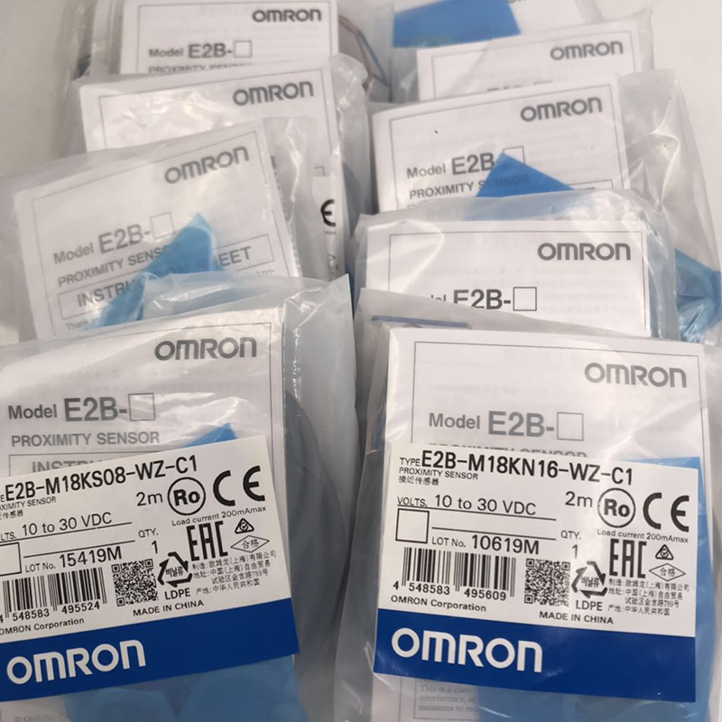 欧姆龙接近开关E2B-M12KN08-WZ-C1/M18KS08-WZ-C1直流三线24V