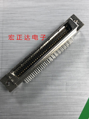 TE 5174225-5连接器SCSI 68P 1.27mm90度弯脚公座连接器