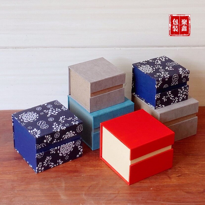 复古锦盒礼品盒紫砂壶盒建盏盒子文玩瓷器正方形包装盒批量定制
