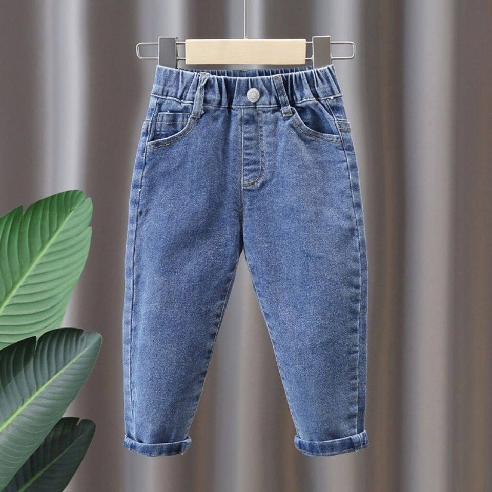 男童牛仔裤春秋款儿童装弹力修身裤子宝宝休闲长裤春装潮装裤潮童
