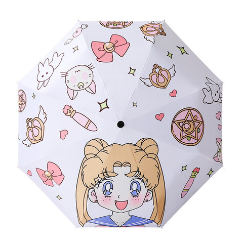 防紫外线太阳伞防晒黑胶折叠伞遮阳数码美晴雨卡通三折全自动怎么看?