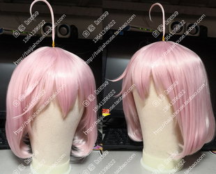 COS 兄弟战争 朝日奈弥 粉色梨花短发 表演动漫假发