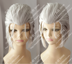 cosplay假发 银灰色 鬼泣 维吉尔 恶魔猎人 收脸游戏假发 魔颤